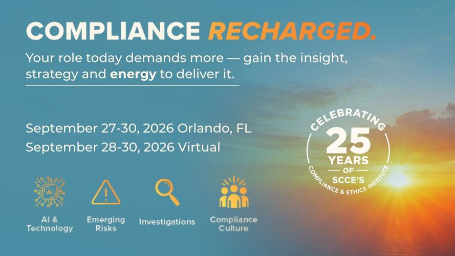 The Compliance & Ethics Institute is SCCE's flagship event for compliance and ethics professionals worldwide