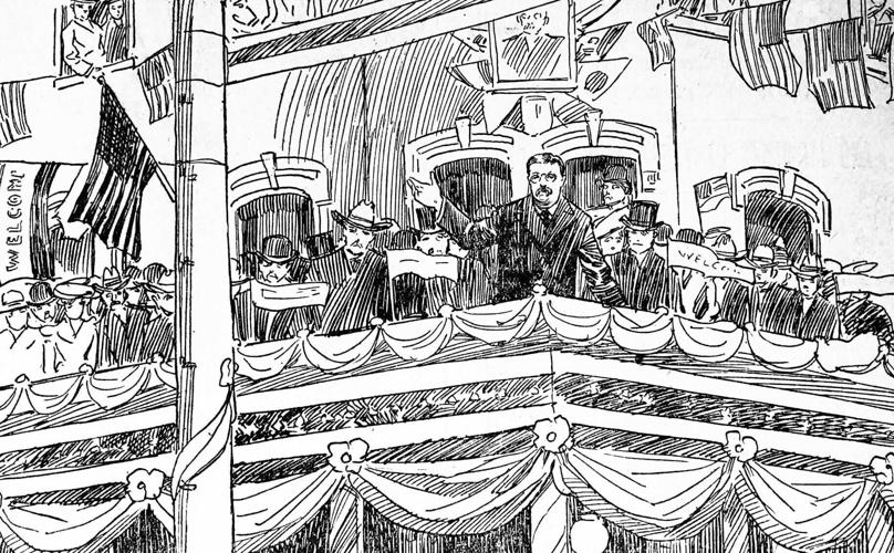 Teddy Roosevelt welcomed in Butte