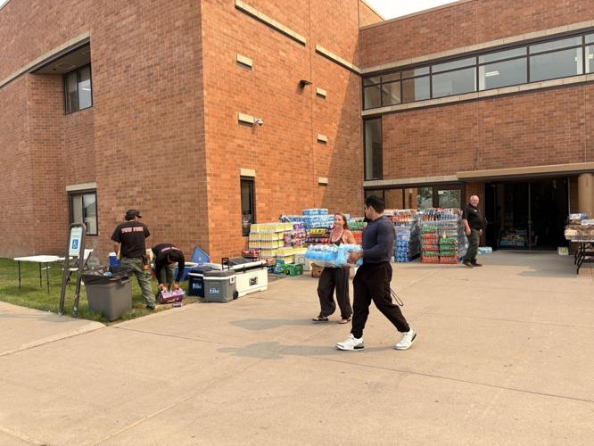 Spokane firefighters overwhelmed by community donations at Mt. Spokane High School Fire base