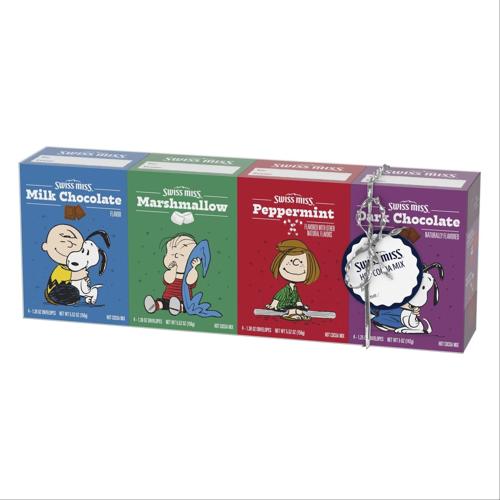 Swiss Miss® is partnering with Peanuts to introduce a new collection of hot cocoa mixes inspired by beloved Peanuts characters including Snoopy, Charlie Brown and Peppermint Patty. The pairing of this iconic cast of characters and a brand synonymous wit...
