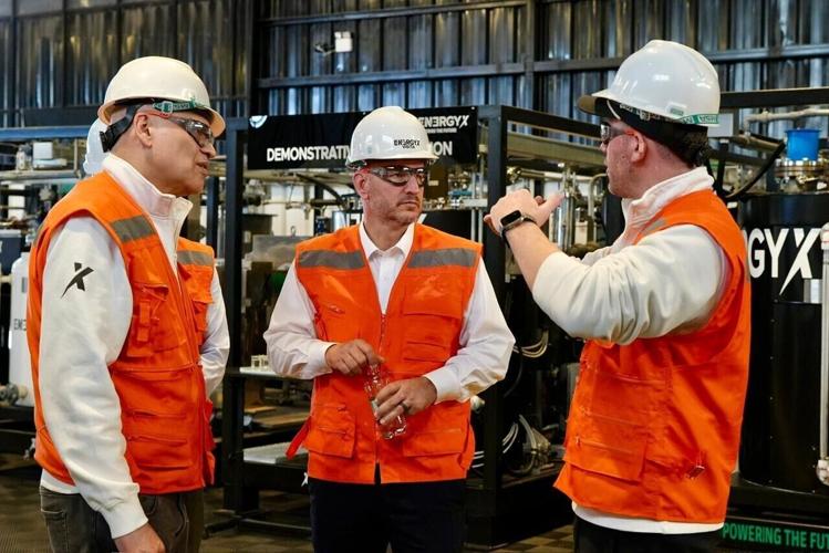 Pictured from left to right: EnergyX President of Lithium, Juan Carlos Barrera, U.S. Ambassador Brandon Judd, EnergyX CEO Teague Egan