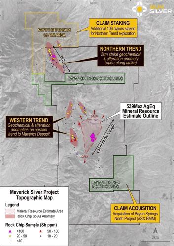 Maverick Silver Bayan Springs North Claims and North Extension Claims Staked