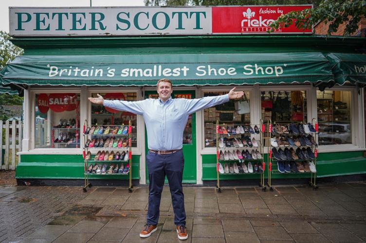 Britain’s smallest shoe shop proves a tight fit for customers – at just 3ft wide