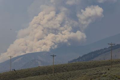 The Bobcat Lakes fire and Sand Creek fire continue burning in the West Pioneer Wilderness Study Area