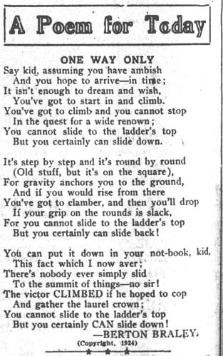 Burton Braley poem