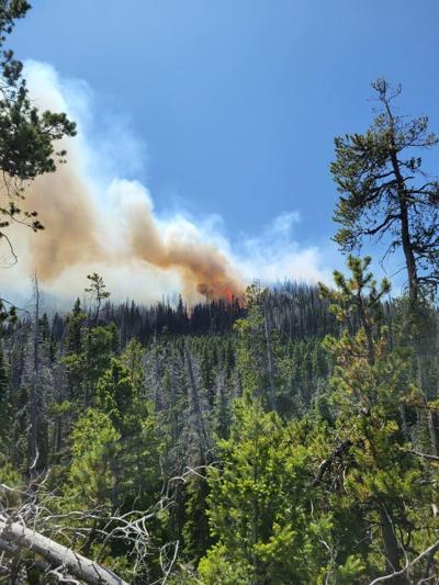 Jericho Mountain Fire on June 17