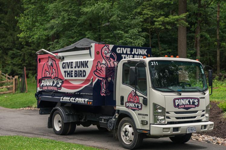Pinky's Junk Removal Truck in Berks County Pennsylvania