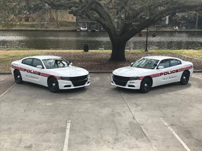 Natchitoches police patrol units on riverfront