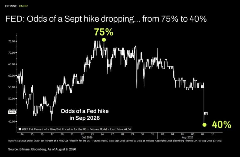 FED: Odds of a Sept hike dropping... from 75% to 40%