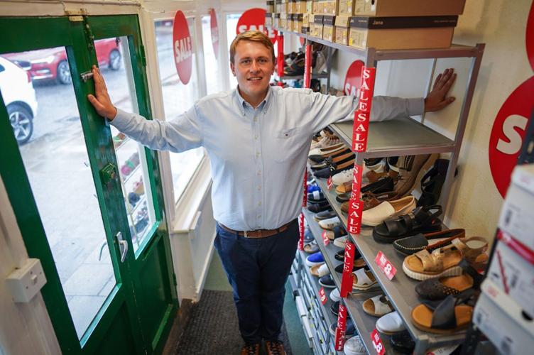 Britain’s smallest shoe shop proves a tight fit for customers – at just 3ft wide