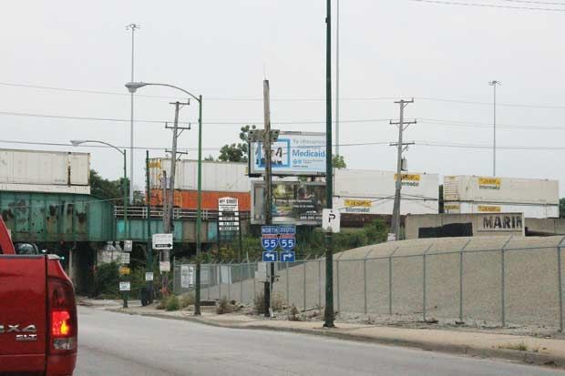 I-55 Sign in traffic