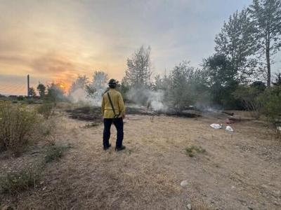 Fire breaks out at unhoused encampment outside Missoula