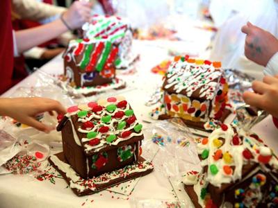 Bridgepoint Gingerbread houses