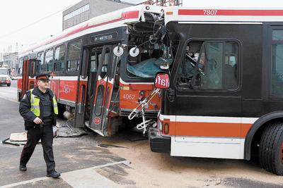 TTC vehicles crash
