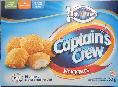 Captain Crew's breaded fish nuggets