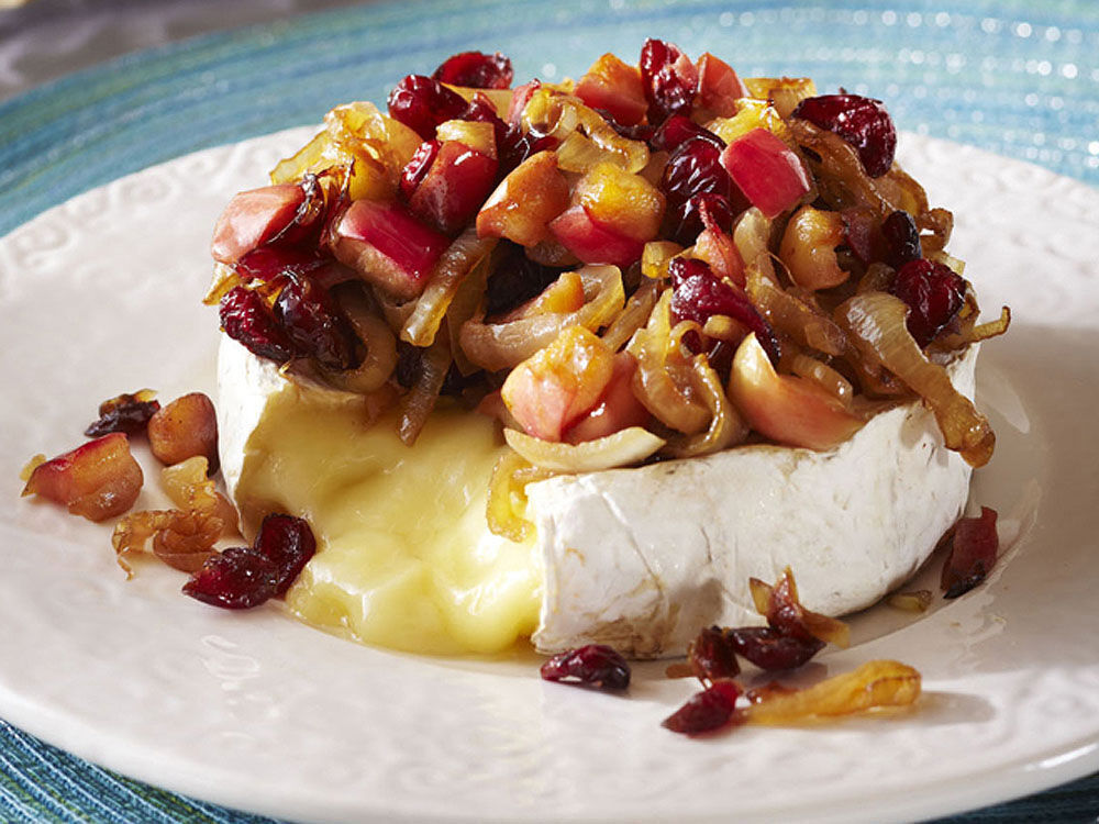 Warm Brie with Caramelized Topping